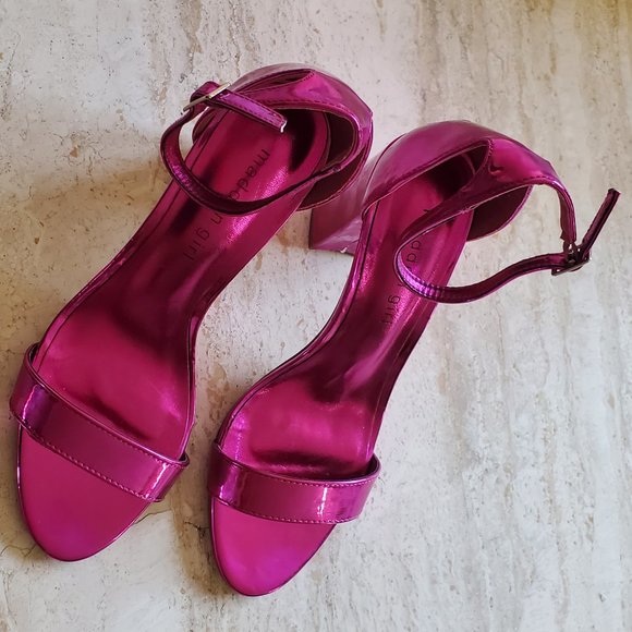 Metallic Pink Madden Girl Stiletto Heels - Picture 7 of 9
